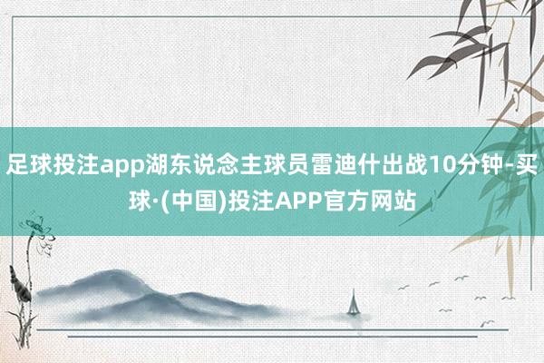 足球投注app湖东说念主球员雷迪什出战10分钟-买球·(中国)投注APP官方网站