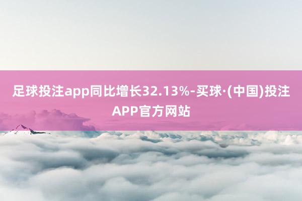 足球投注app同比增长32.13%-买球·(中国)投注APP官方网站