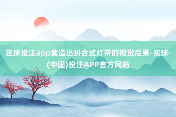 足球投注app营造出纠合式灯带的视觉后果-买球·(中国)投注APP官方网站