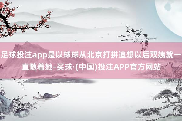 足球投注app是以球球从北京打拼追想以后双姨就一直随着她-买球·(中国)投注APP官方网站