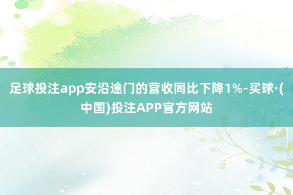 足球投注app安沿途门的营收同比下降1%-买球·(中国)投注APP官方网站