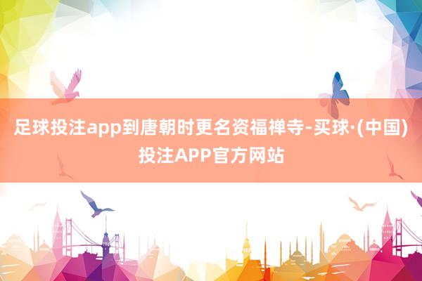 足球投注app到唐朝时更名资福禅寺-买球·(中国)投注APP官方网站