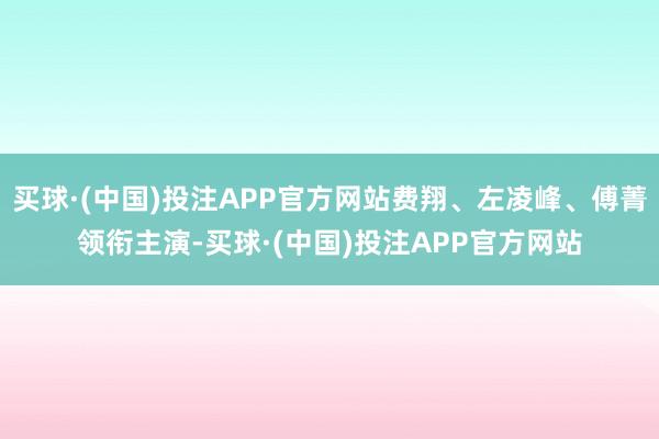 买球·(中国)投注APP官方网站费翔、左凌峰、傅菁领衔主演-买球·(中国)投注APP官方网站