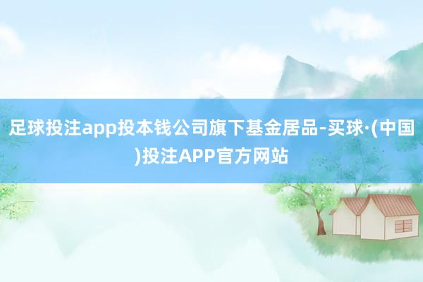 足球投注app投本钱公司旗下基金居品-买球·(中国)投注APP官方网站