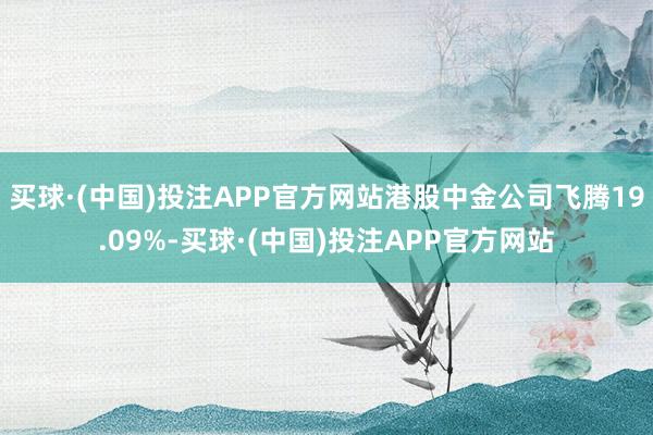 买球·(中国)投注APP官方网站港股中金公司飞腾19.09%-买球·(中国)投注APP官方网站