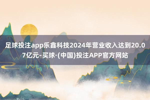 足球投注app乐鑫科技2024年营业收入达到20.07亿元-买球·(中国)投注APP官方网站