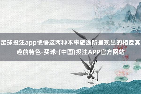 足球投注app恍悟这两种本事旅途所呈现出的相反其趣的特色-买球·(中国)投注APP官方网站