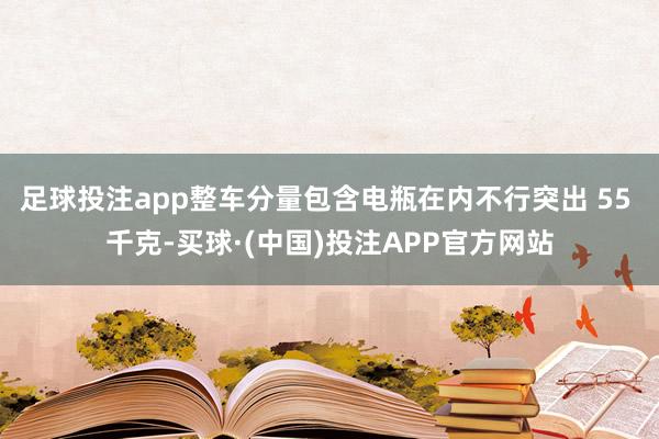 足球投注app整车分量包含电瓶在内不行突出 55 千克-买球·(中国)投注APP官方网站