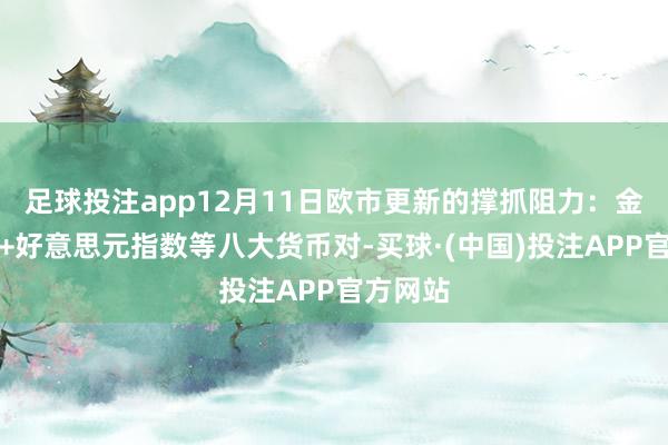 足球投注app12月11日欧市更新的撑抓阻力：金银原油+好意思元指数等八大货币对-买球·(中国)投注APP官方网站